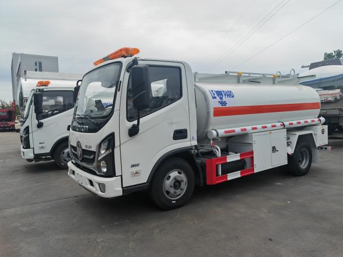 Left side Foton Ollin 4x2 Fuel Tanker Truck 5000L/5mÂ³ Oil Transport Truck Mobile Fuel Refueling Truck