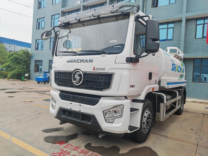 Close-up of Shacman L5000 commercial truck chassis with 220HP Weichai engine