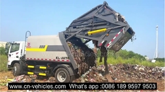 Compactor garbage truck test video
