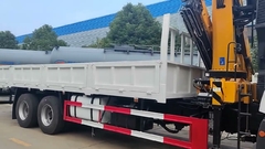 FAW 340hp RHD Truck With XCMG SQZ160 8ton Folding Crane by CLW Group