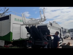 ISUZU rear loading garbage truck